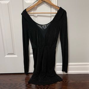 Guess by Marciano black glitter dress